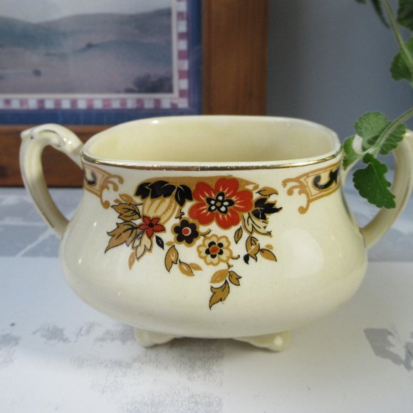 Sugar Bowl no Lid Denbigh Unicorn backstamp by Wedgwood & Co. England 1862-1900 - Picture 5 of 12